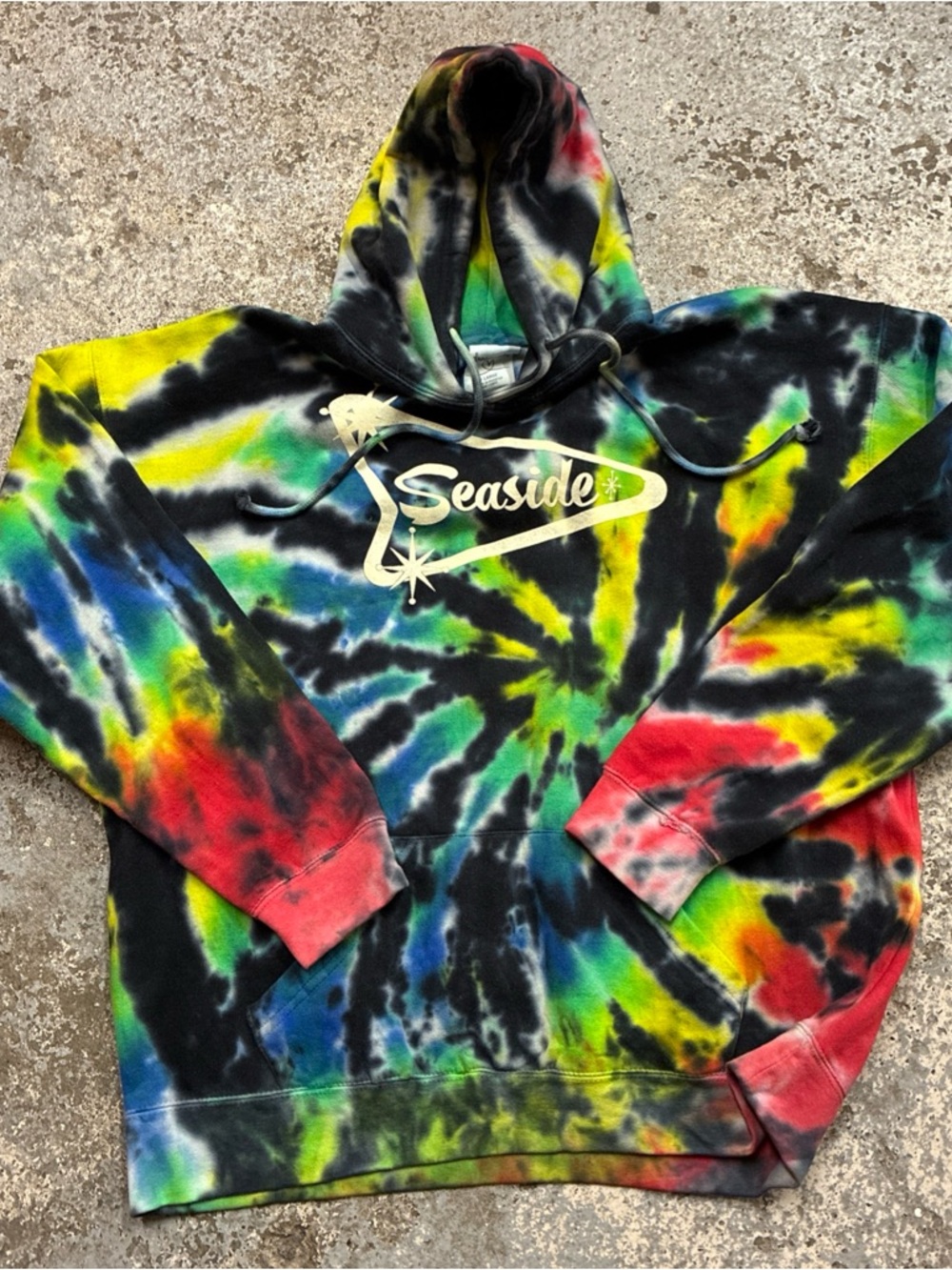 Tie-Dye Hooded Sweatshirt - Multicolor